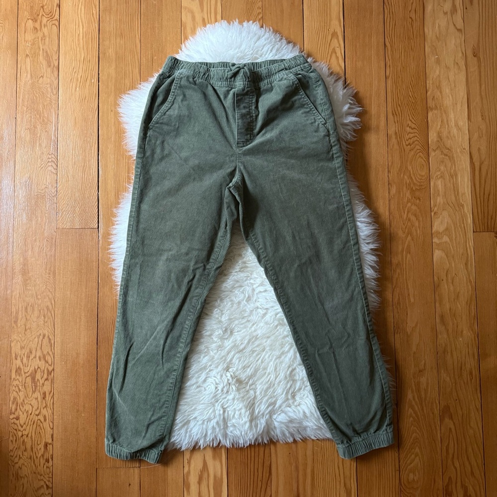 Janie and Jack Boy’s Green Corduroy Pants